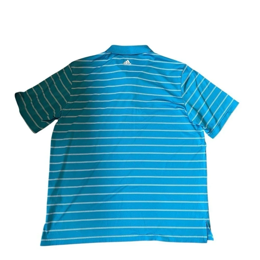 Adidas Mens XL Blue Puremotion‎ Short Sleeve Golf Polo shirt